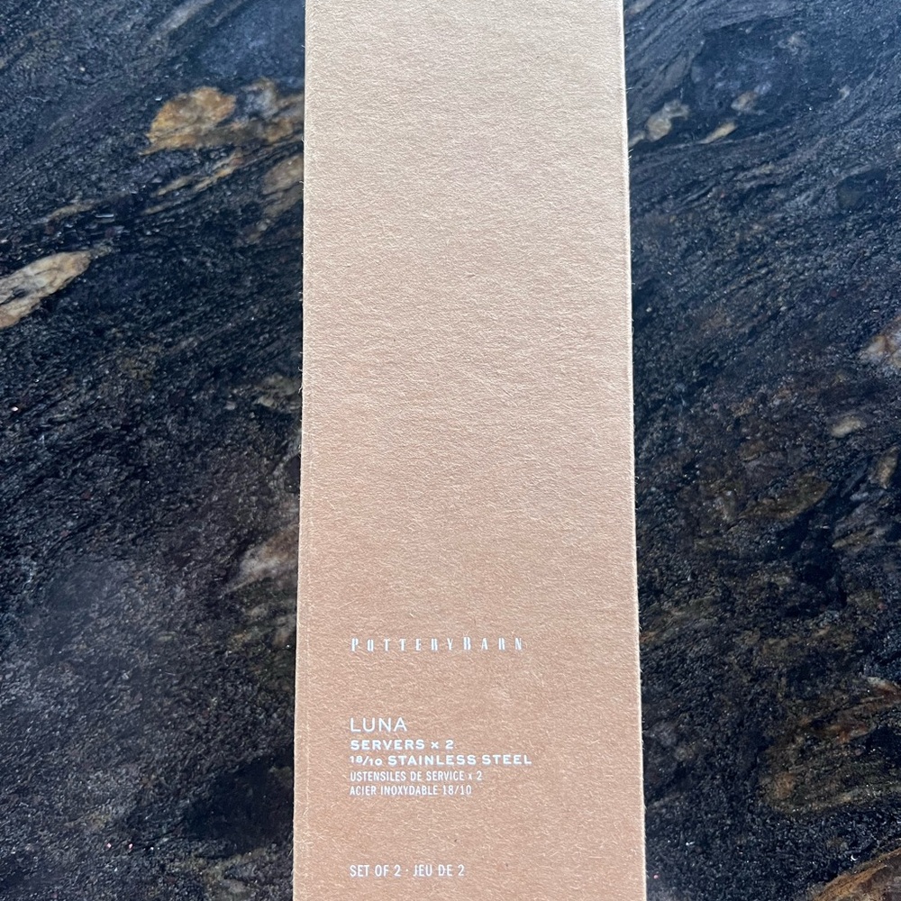 Pottery Barn Luna Stainless Steel Servers - Set of 2